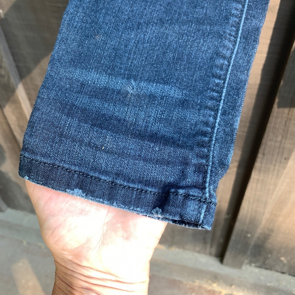 Judy Blue Jeans Women's 3/26 Blue Wash Stretch Skinny Distressed Mid Rise - Picture 2 of 15